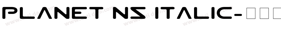 Planet NS Italic字体转换